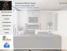 Tablet Screenshot of entreprise-manas.com